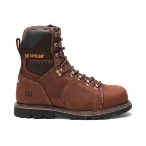 Caterpillar Alaska 2.0 8" Waterproof Thinsulate™ Steel Toe Men's Work Boots Brown | 876594-FKW