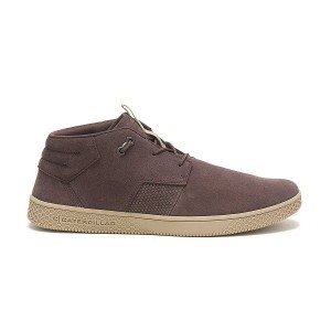 Caterpillar CODE Pause Mid Men's Sneakers Coffee | 567194-VGH