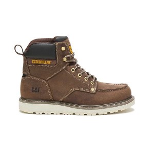 Caterpillar Calibrate Men's Work Boots Khaki | 647082-ZTR