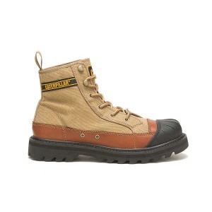 Caterpillar Cat Footwear x Nigel Cabourn Omaha Men's Boots Brown | 497682-IUK