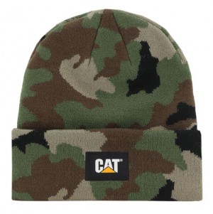 Caterpillar Cat Label Cuff Men's Beanie Camo | 093275-UGT