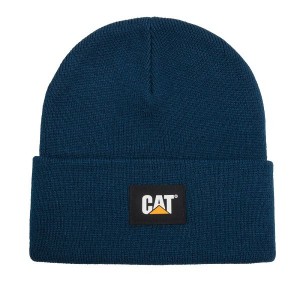 Caterpillar Cat Label Cuff Women's Beanie Blue | 986340-PYS