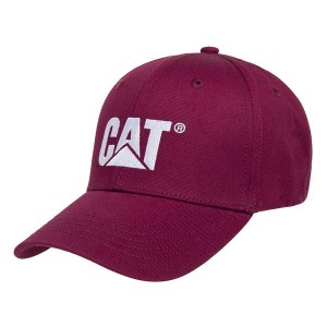 Caterpillar Classic Logo Men's Hats Red | 902874-UNO