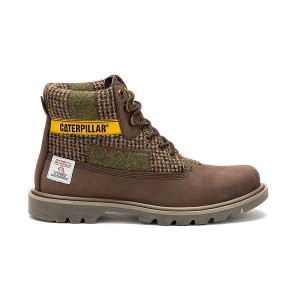 Caterpillar Colorado 2.0 Harris Tweed Men's Boots Chocolate / Brown | 410239-RYF