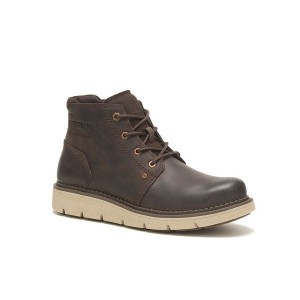 Caterpillar Covert Mid WP Men's Boots Coffee | 569302-BNL