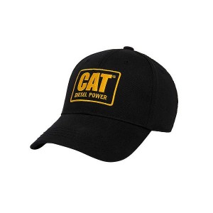 Caterpillar Curve Bill Diesel Power Men's Caps Black | 965138-XHC