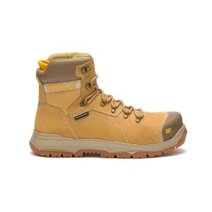 Caterpillar Diagnostic 2.0 Waterproof Steel Toe Men's Work Boots Brown | 658147-HQF