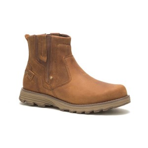 Caterpillar Evander 2.0 Men's Chelsea Boots Dark / Beige | 972016-KPG