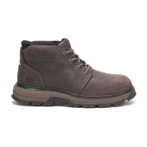 Caterpillar Exposition 4.5" Alloy Toe Static Dissipative Men's Work Boots Coffee | 610935-NIB