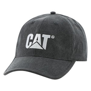 Caterpillar Foundation Contrast Logo Women's Hats Black / White | 705928-TXZ