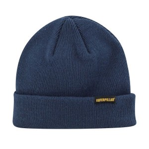 Caterpillar Foundation Knit Men's Hats Blue | 893652-FEU