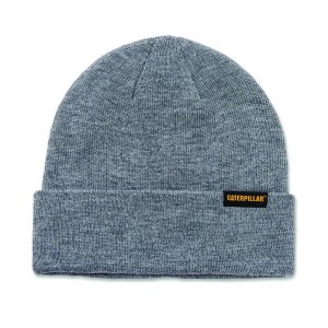 Caterpillar Foundation Knit Men's Hats Grey | 370561-ZLJ