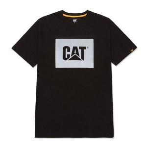 Caterpillar Graphic Tee Men's T-Shirt Black | 970351-DPB