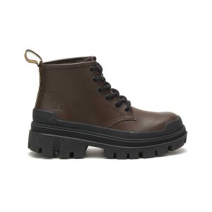 Caterpillar Hardwear Mid Men's Boots Chocolate / Brown | 453087-EQX