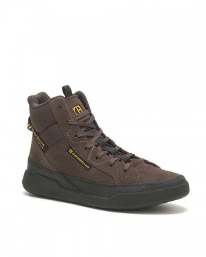 Caterpillar Hex Hi Utility Men's Sneakers Brown | 396415-HBJ