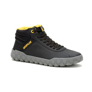 Caterpillar Hex + Mid Men's Sneakers Black | 015937-SKE