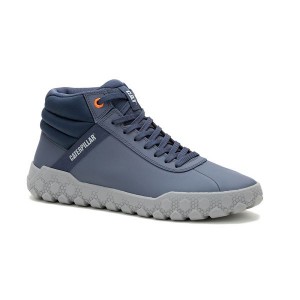 Caterpillar Hex + Mid Men's Sneakers Indigo | 509714-WKX