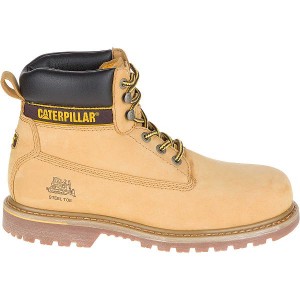 Caterpillar Holton Steel Toe S3 HRO SRC Men's Work Boots Brown | 123058-ACM