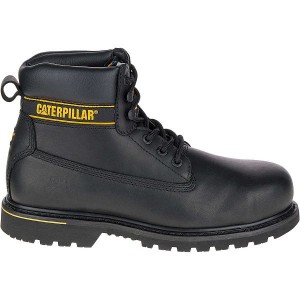 Caterpillar Holton Steel Toe S3 HRO SRC Men's Work Boots Black | 719520-WFG