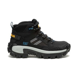 Caterpillar Invader Mid Vent Composite Toe Men's Work Boots Black | 413750-UZS