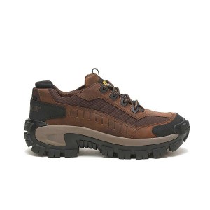 Caterpillar Invader Steel Toe Men's Work Shoes Dark / Brown | 534867-EZO