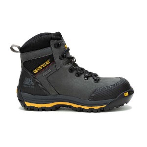 Caterpillar Munising 6" Waterproof Composite Toe S3 HRO SRA Men's Work Boots Dark / Grey | 697340-MWK