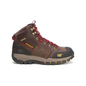 Caterpillar Navigator Waterproof Men's Work Boots Brown | 150768-YRU