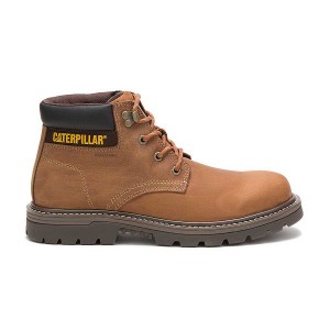 Caterpillar Outbase Waterproof Men's Work Boots Brown | 263094-OSY