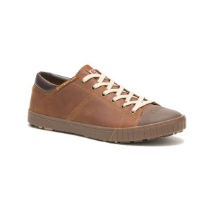 Caterpillar Passport Rubber Cap Men's Sneakers Brown | 214586-ACJ