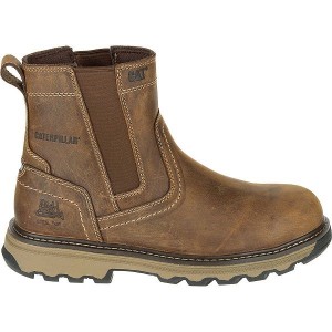 Caterpillar Pelton Steel Toe S1P HRO SRA Men's Work Boots Dark / Beige | 012936-VLG