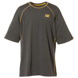 Caterpillar Performance Short Sleeve Tee Men's T-Shirt Grey | 308157-BPW