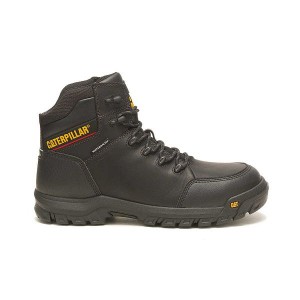 Caterpillar Resorption Waterproof Composite Toe Men's Work Boots Black | 897031-ZEW