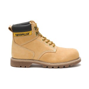 Caterpillar Second Shift Steel Toe Men's Work Boots Orange | 581327-OSL