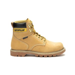 Caterpillar Second Shift Waterproof Men's Work Boots Brown | 541690-UVQ