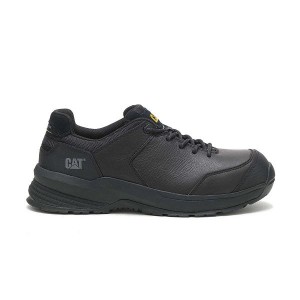 Caterpillar Streamline 2.0 Leather Composite Toe Men's Work Shoes Black | 013562-EMP