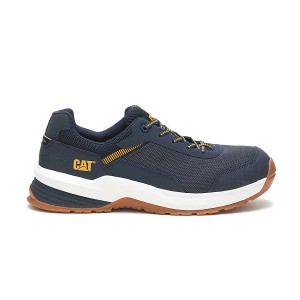 Caterpillar Streamline 2.0 Mesh Composite Toe Men's Work Shoes Navy | 320415-EKQ