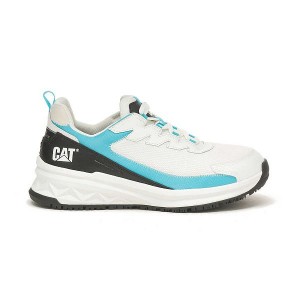 Caterpillar Streamline Runner Carbon Composite Toe Women's Work Shoes White / Blue | 362749-PRT