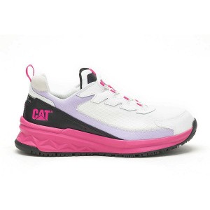 Caterpillar Streamline Runner Carbon Composite Toe Women's Work Shoes White / Black | 270643-XTO