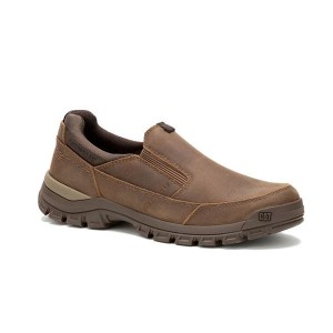 Caterpillar Threshold Men's Slip On Light / Brown | 134986-YHU