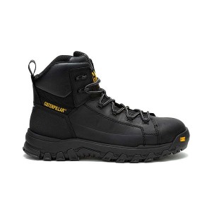 Caterpillar Threshold Rebound Waterproof Composite Toe Men's Work Boots Black | 920746-OLQ