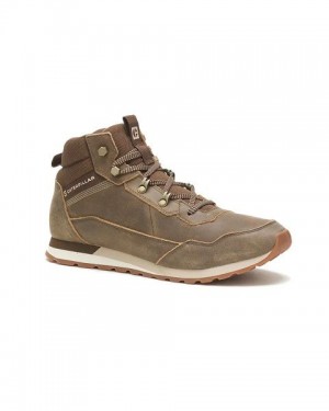 Caterpillar Ventura Hiker Hi Men's Sneakers Brown | 350791-ZVH