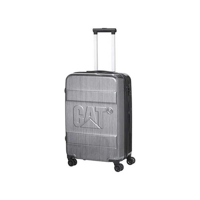 Caterpillar 4 Wheels Cat-D 2.0 Small Cat Men\'s Luggages Silver | 123894-OGJ