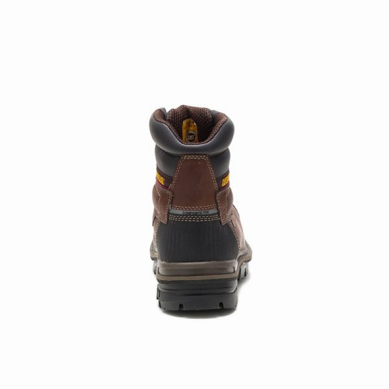 Caterpillar Adhesion Ice + Thinsulate Composite Toe Men's Work Boots Brown | 697834-ORK