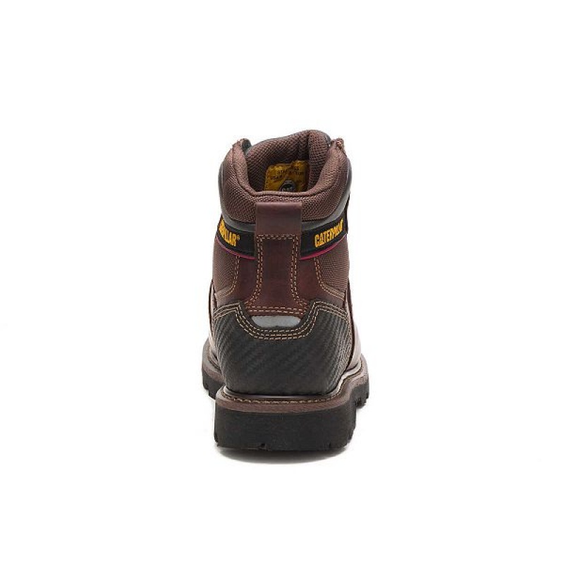 Caterpillar Alaska 2.0 Steel Toe Men's Work Boots Brown | 987403-COU