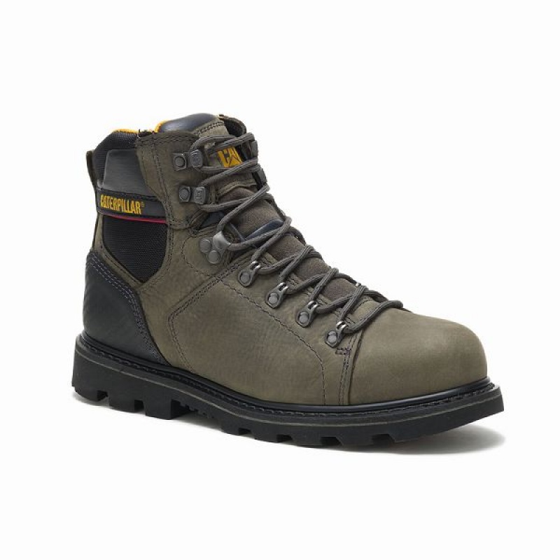 Caterpillar Alaska 2.0 Steel Toe Men's Work Boots Green | 457863-AFE