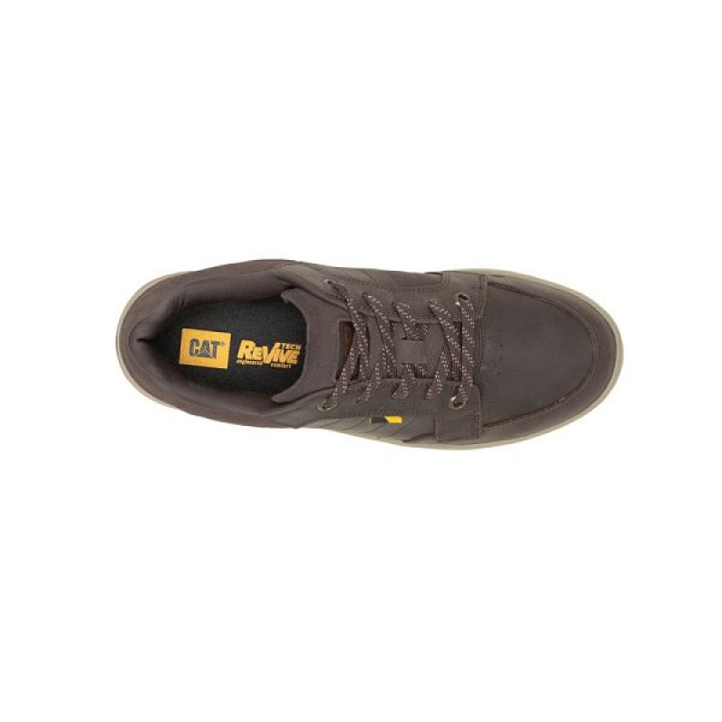 Caterpillar Apa Cush Men's Sneakers Coffee | 981475-RMF