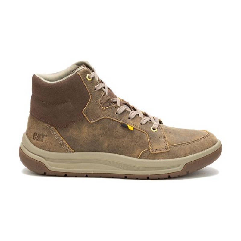 Caterpillar Apa Cush Mid Men's Boots Brown | 743810-IMG