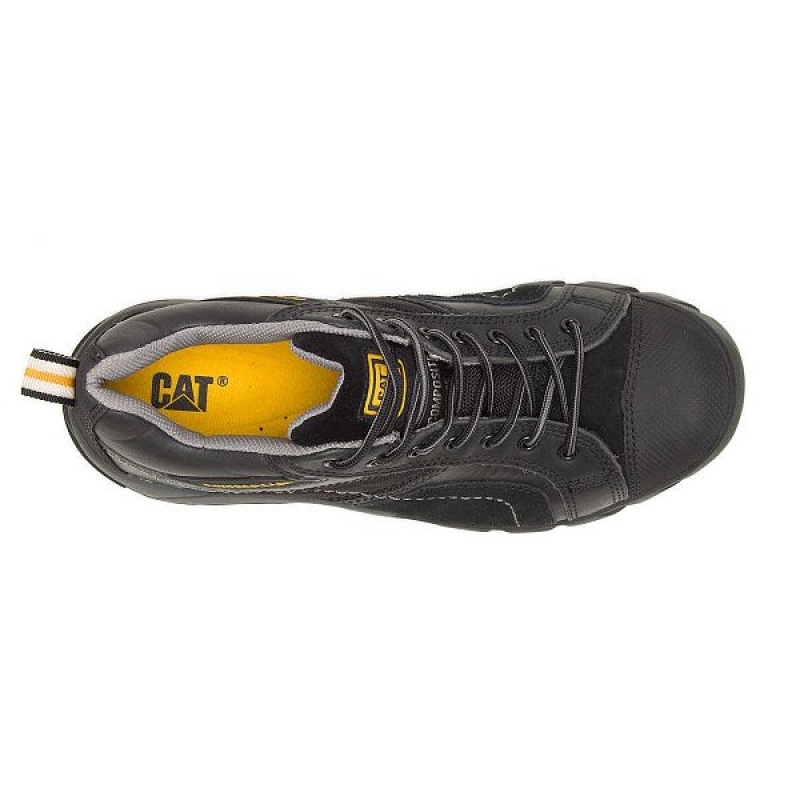 Caterpillar Argon Composite Toe Men's Work Shoes Black | 329845-XRS