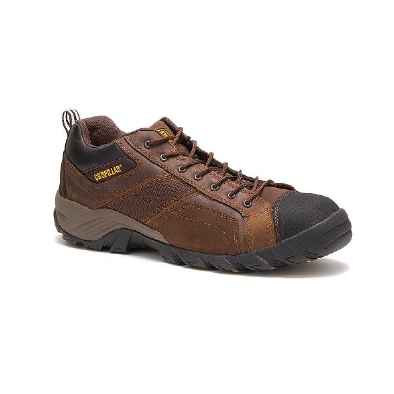 Caterpillar Argon Composite Toe Men's Work Shoes Dark / Brown | 832074-NDG