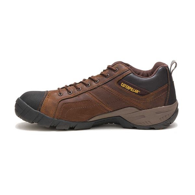 Caterpillar Argon Composite Toe Men's Work Shoes Dark / Brown | 832074-NDG